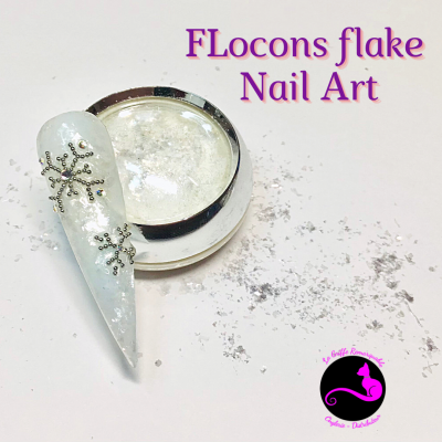 Flocons flake Nail Art